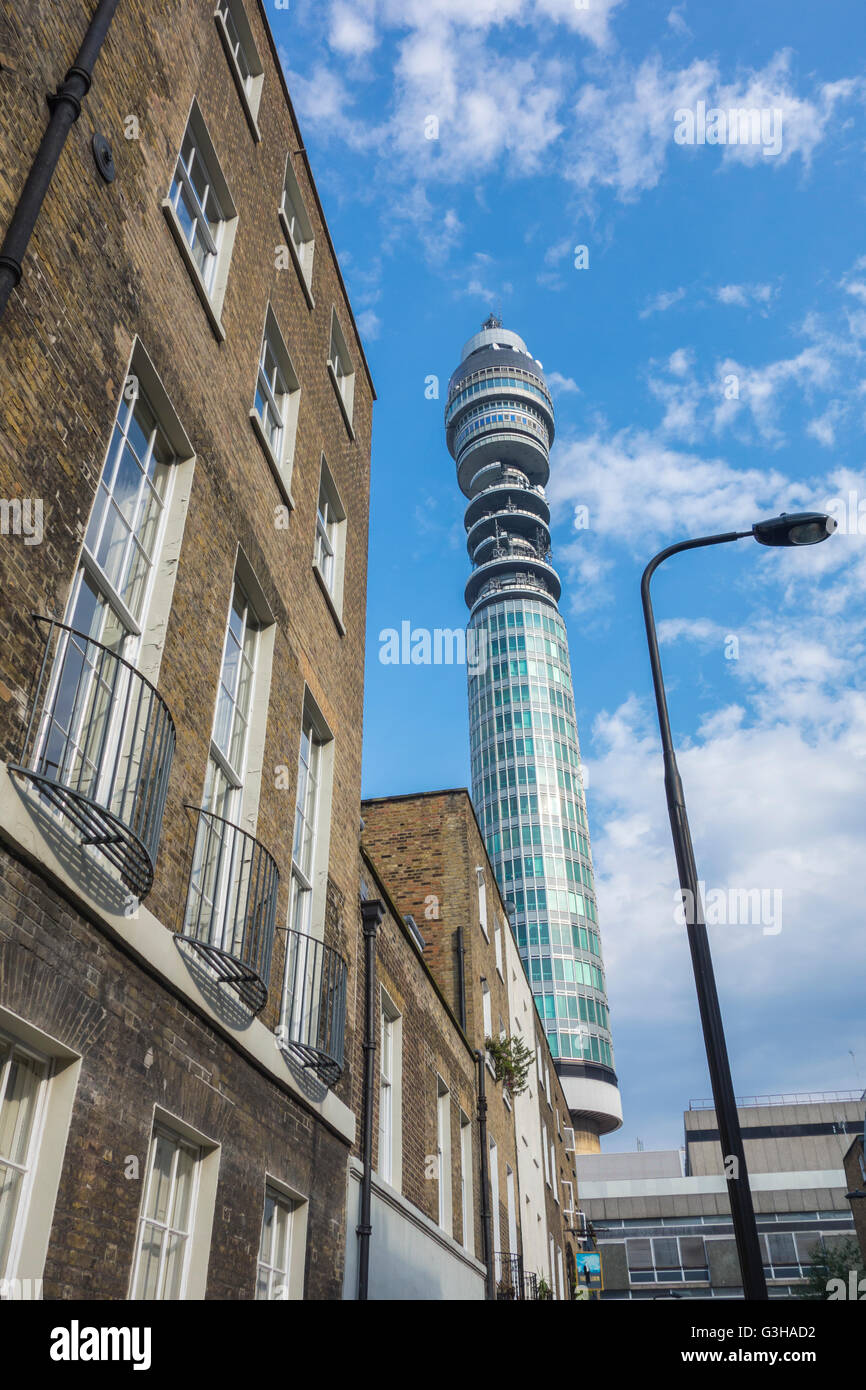 BT Tower, Fitzrovia, London, Regno Unito Foto Stock