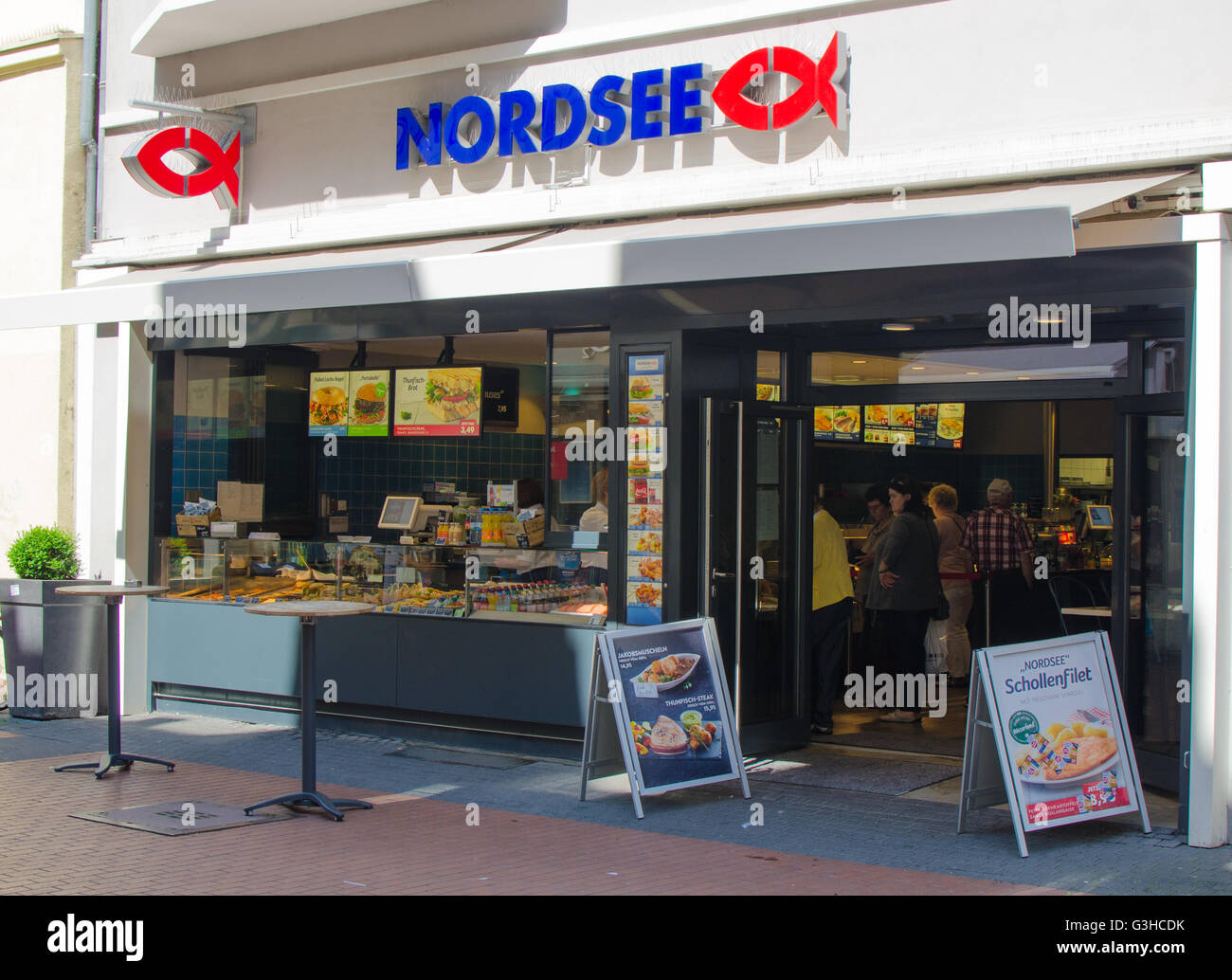 Ristorante di pesce della catena 'Nordsee' Foto Stock