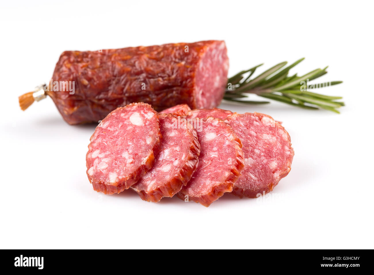 Fette di salame immagini e fotografie stock ad alta risoluzione