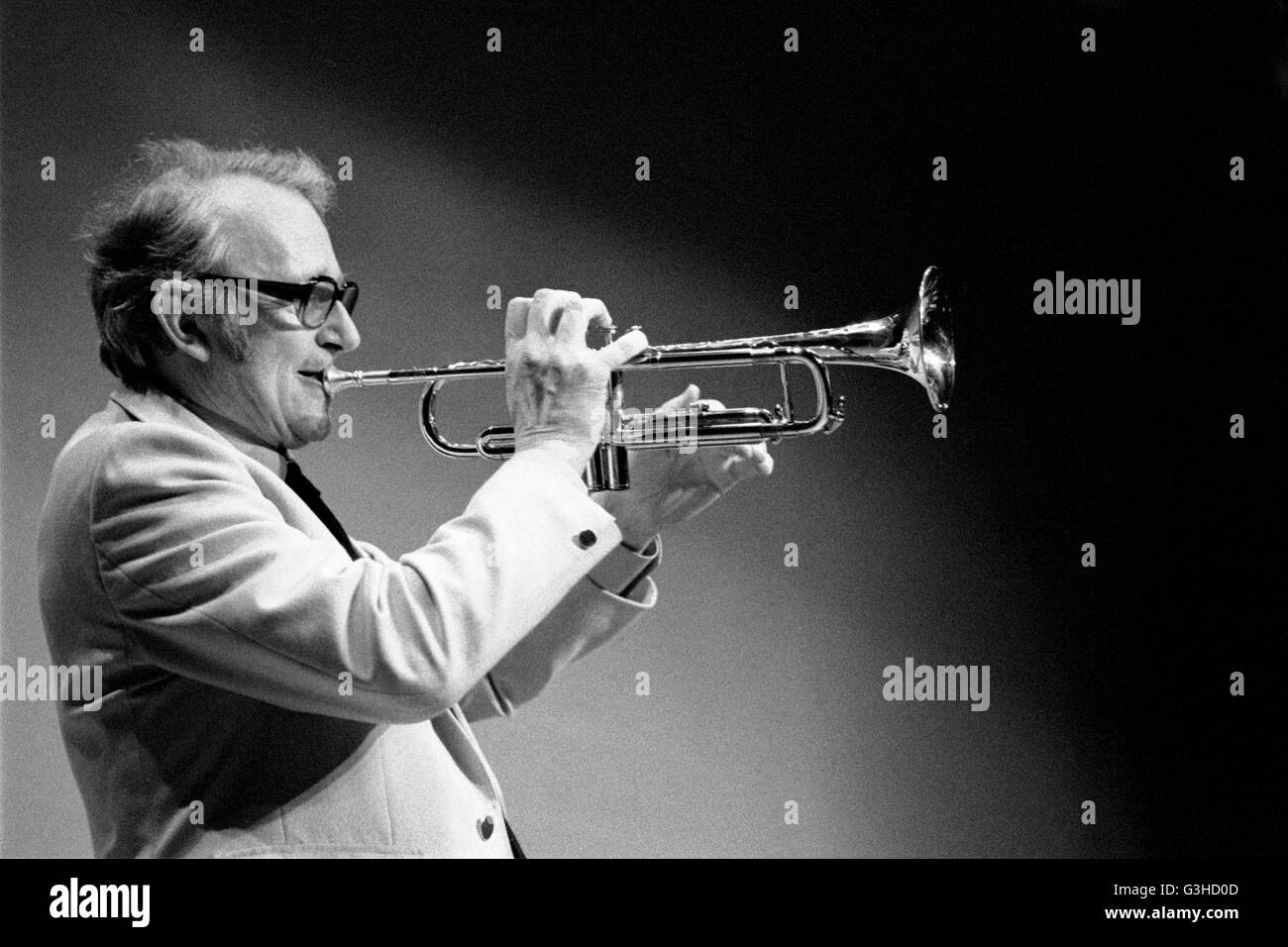 Humphrey Lyttelton trombettista jazz 1979 Foto Stock