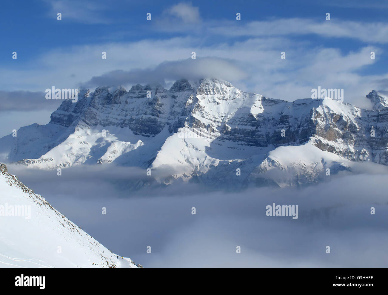 Dents du Midi, Les Crosets, Wallis, Schweiz Foto Stock