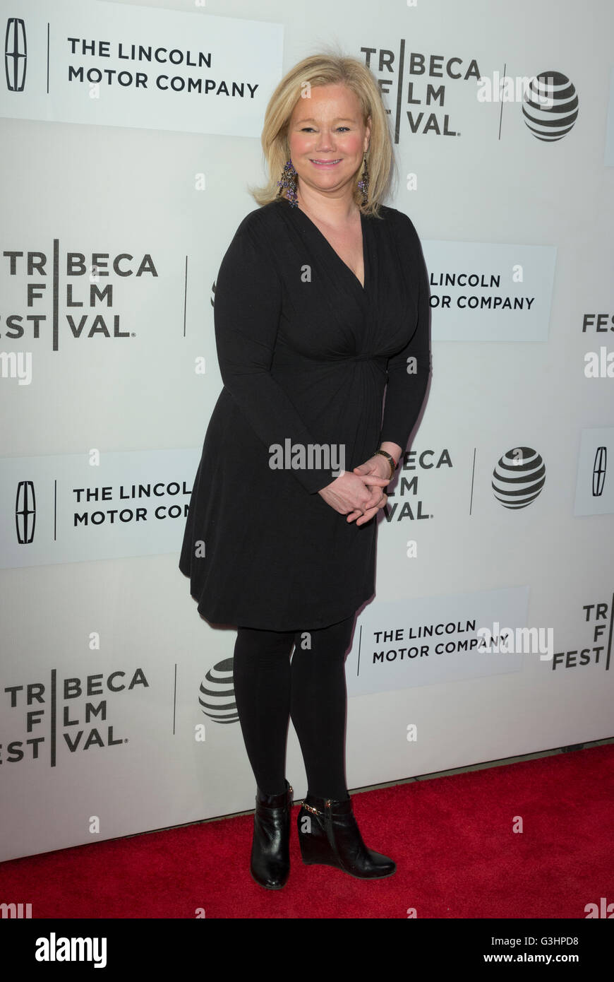 New York, Stati Uniti. Xx Apr, 2016. Caroline Rhea assiste premiere di ologramma per la King movie durante il Tribeca Film Festival a BMCC © Lev Radin/Pacific Press/Alamy Live News Foto Stock
