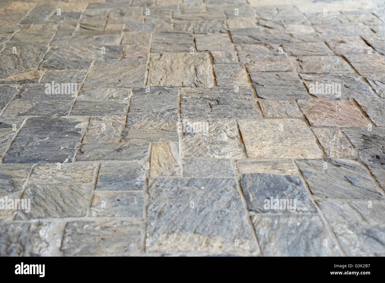 Pavimento di pietra come sfondo o texture Foto Stock