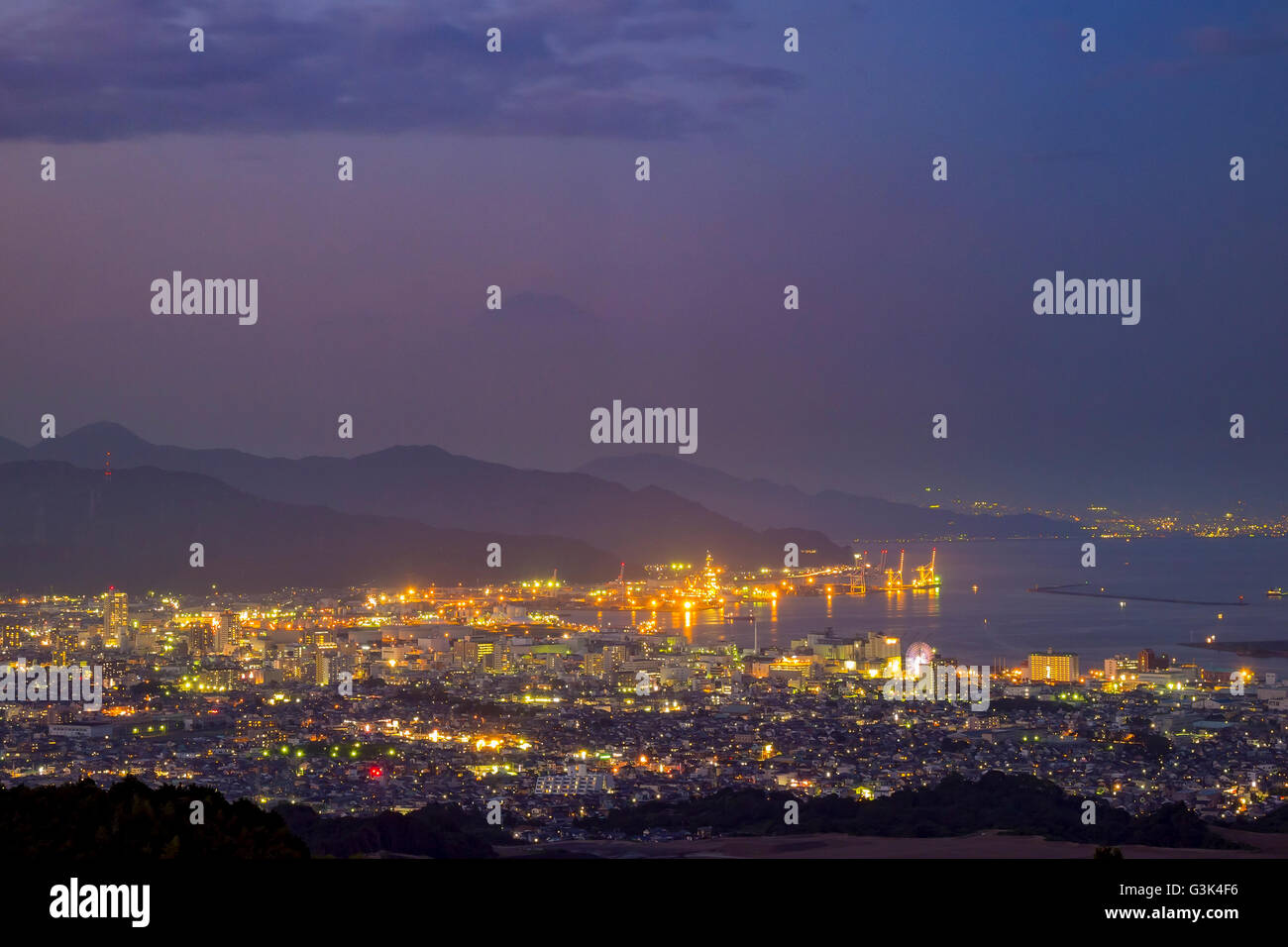 Bellissimo paesaggio a Nippondaira area intorno al Twilight time, Giappone Foto Stock