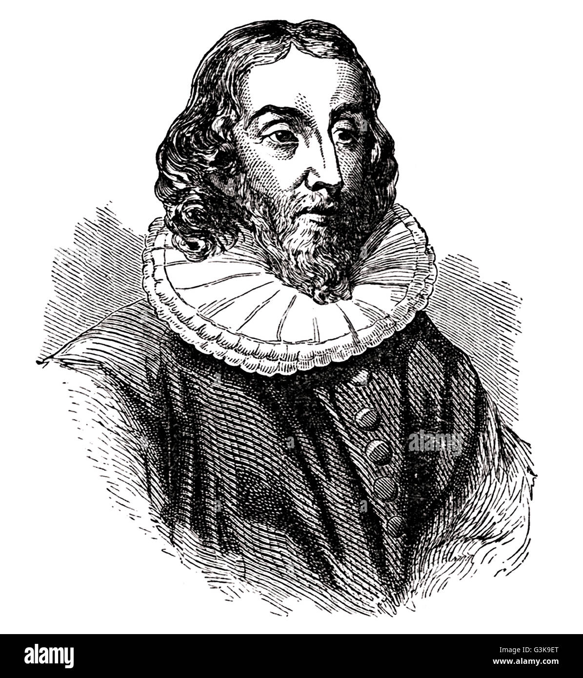 John Winthrop, 1588 - 1649 Foto Stock