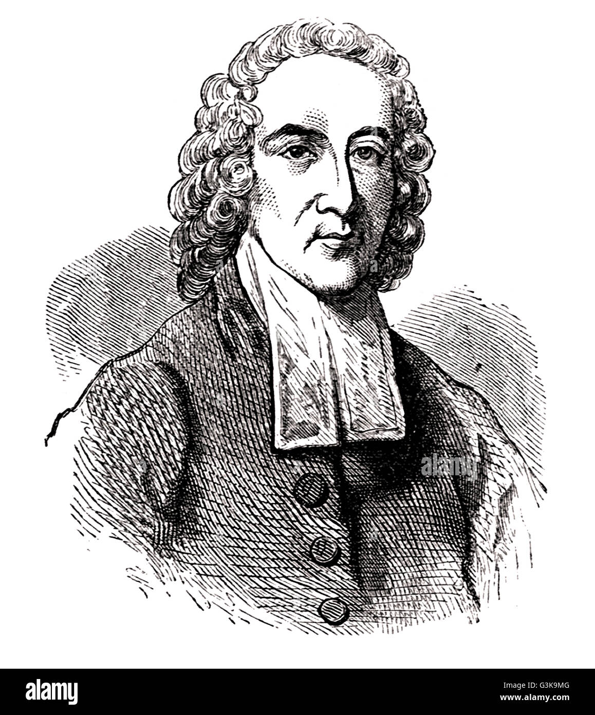 Jonathan Edwards, 1703 - 1758 Foto Stock