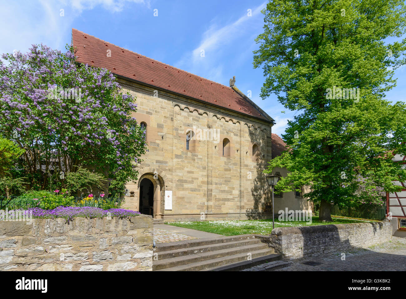 Pfalzkapelle (cappella palatina), Germania, Baden-Württemberg, Heilbronner Terra, Bad Wimpfen. Foto Stock