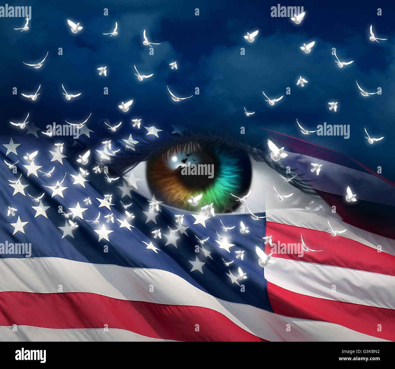 USA/STATI UNITI D' AMERICA Bandiera/Bandiera 90 x 150 cm