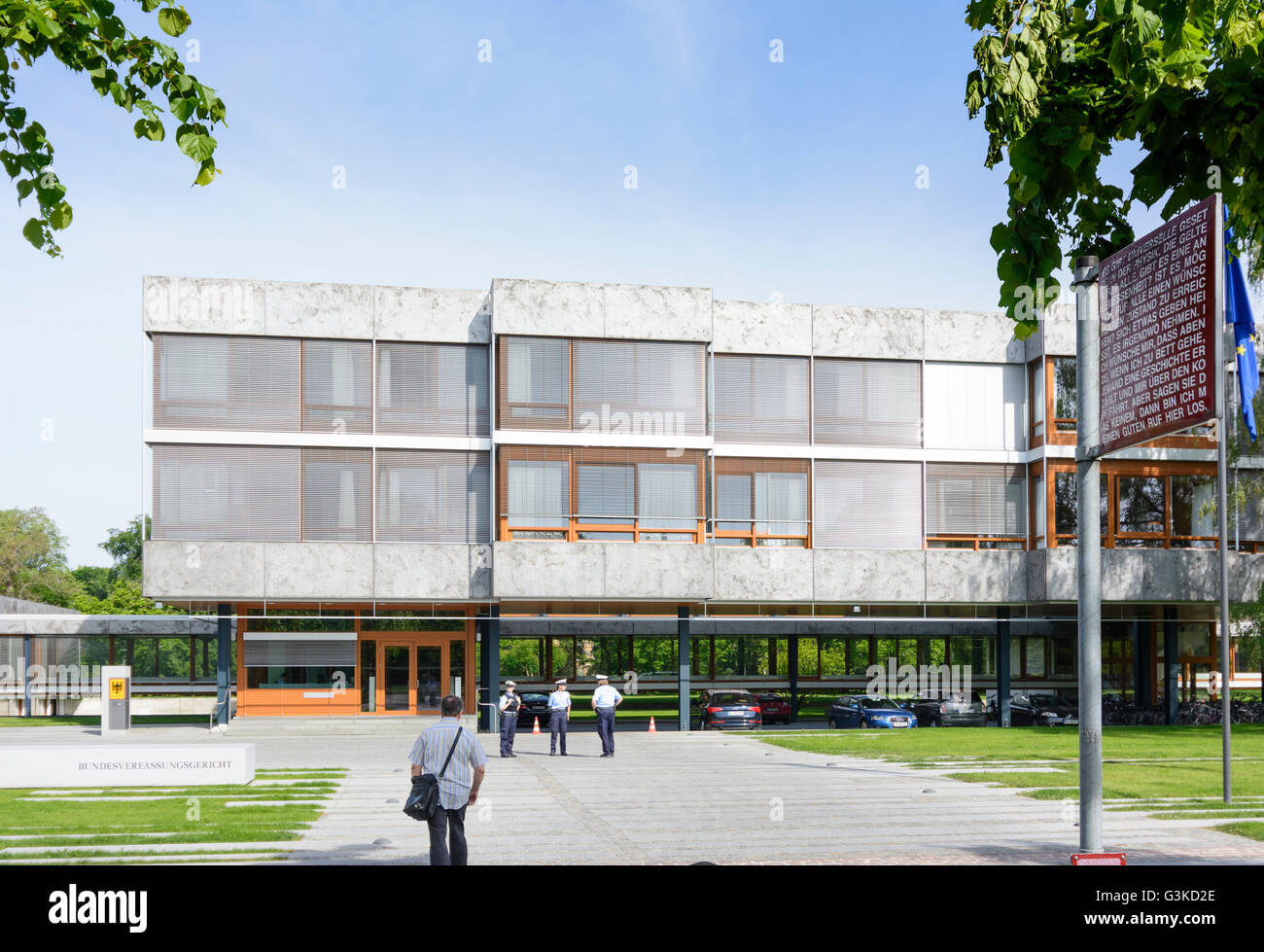 La Corte federale costituzionale, Germania, Baden-Württemberg, Kraichgau-Stromberg, Karlsruhe Foto Stock