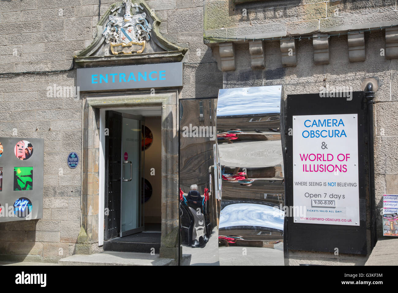 Camera Obscura Museum, Edimburgo, Scozia Foto Stock