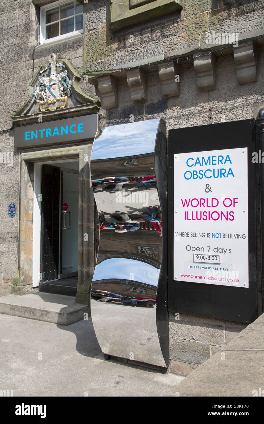 Camera Obscura Museum, Edimburgo, Scozia Foto Stock