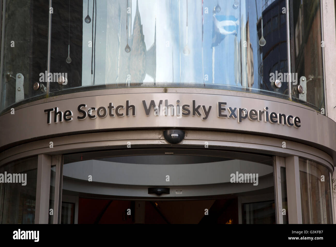 Il Whisky Scozzese esperienza ingresso, Edimburgo, Scozia Foto Stock