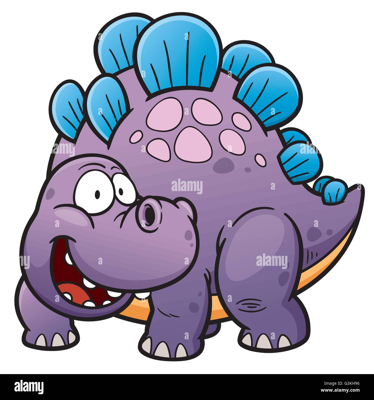 Illustrazione Vettoriale di dinosauri cartoon Illustrazione Vettoriale