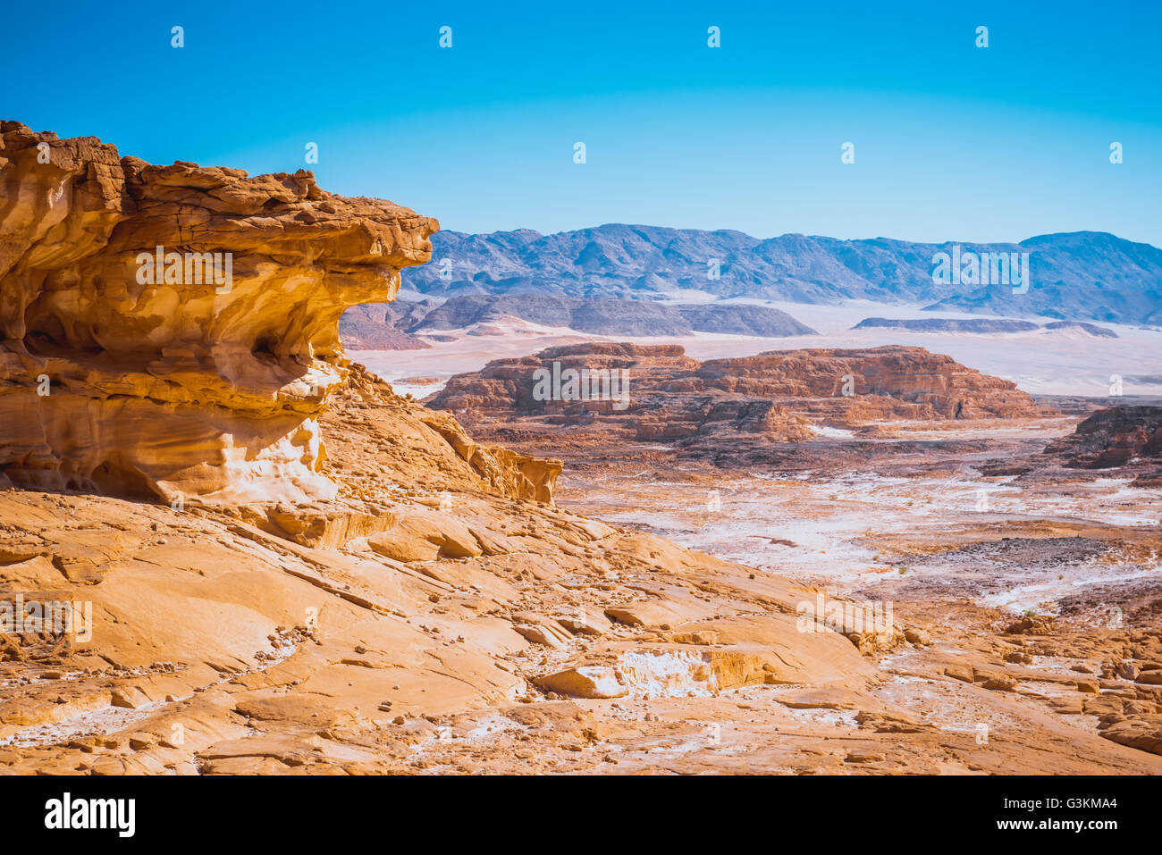 Il Sinai il paesaggio del deserto Foto Stock