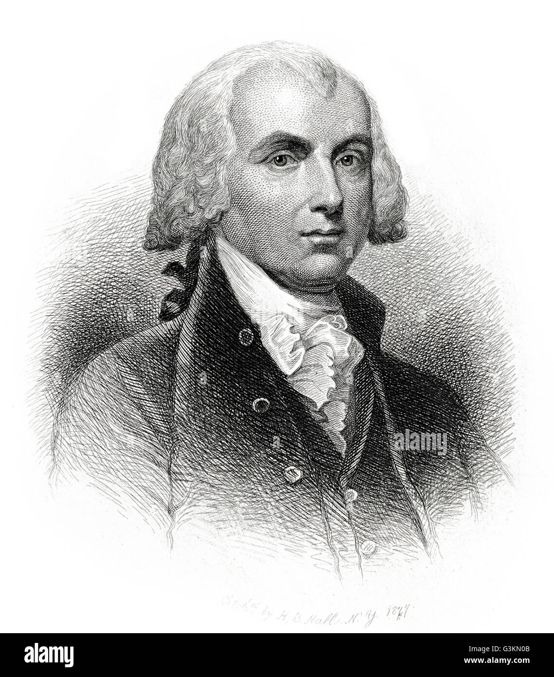 James Madison, 1751 - 1836 Foto Stock