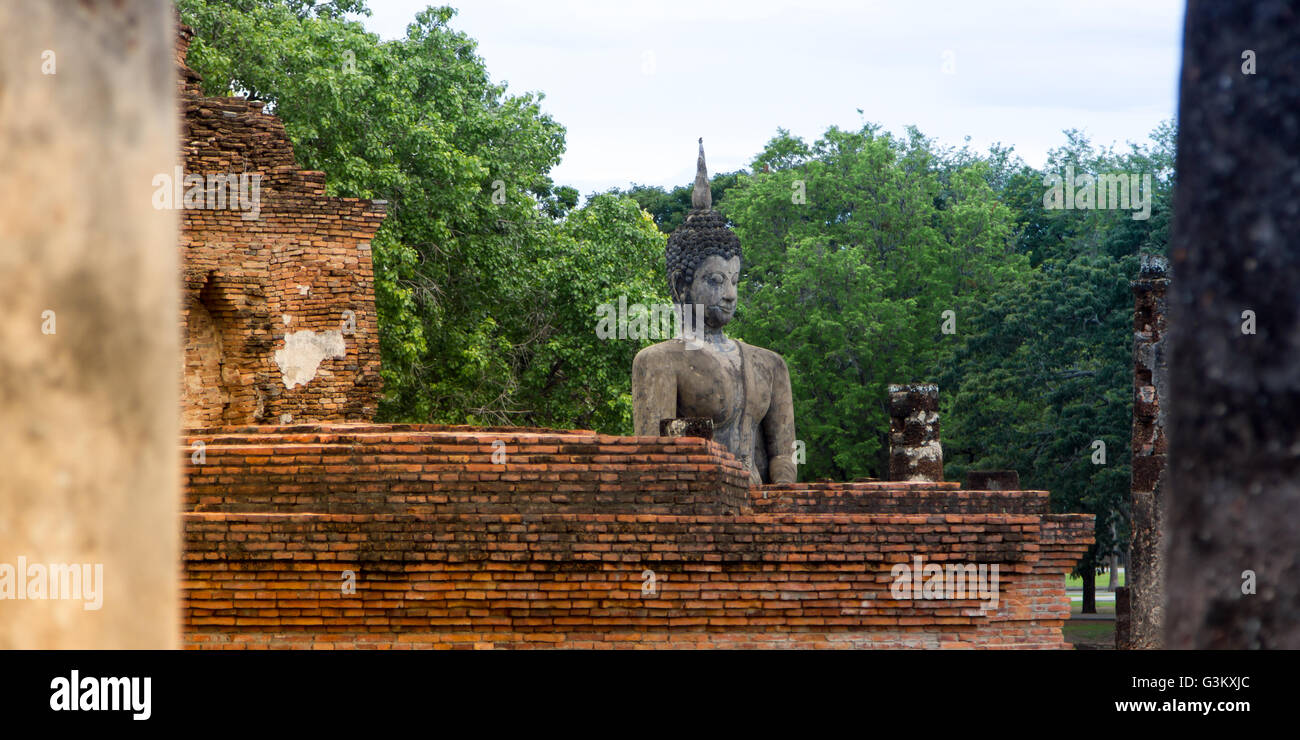 Sukhothai parco archeologico, Thailandia Foto Stock