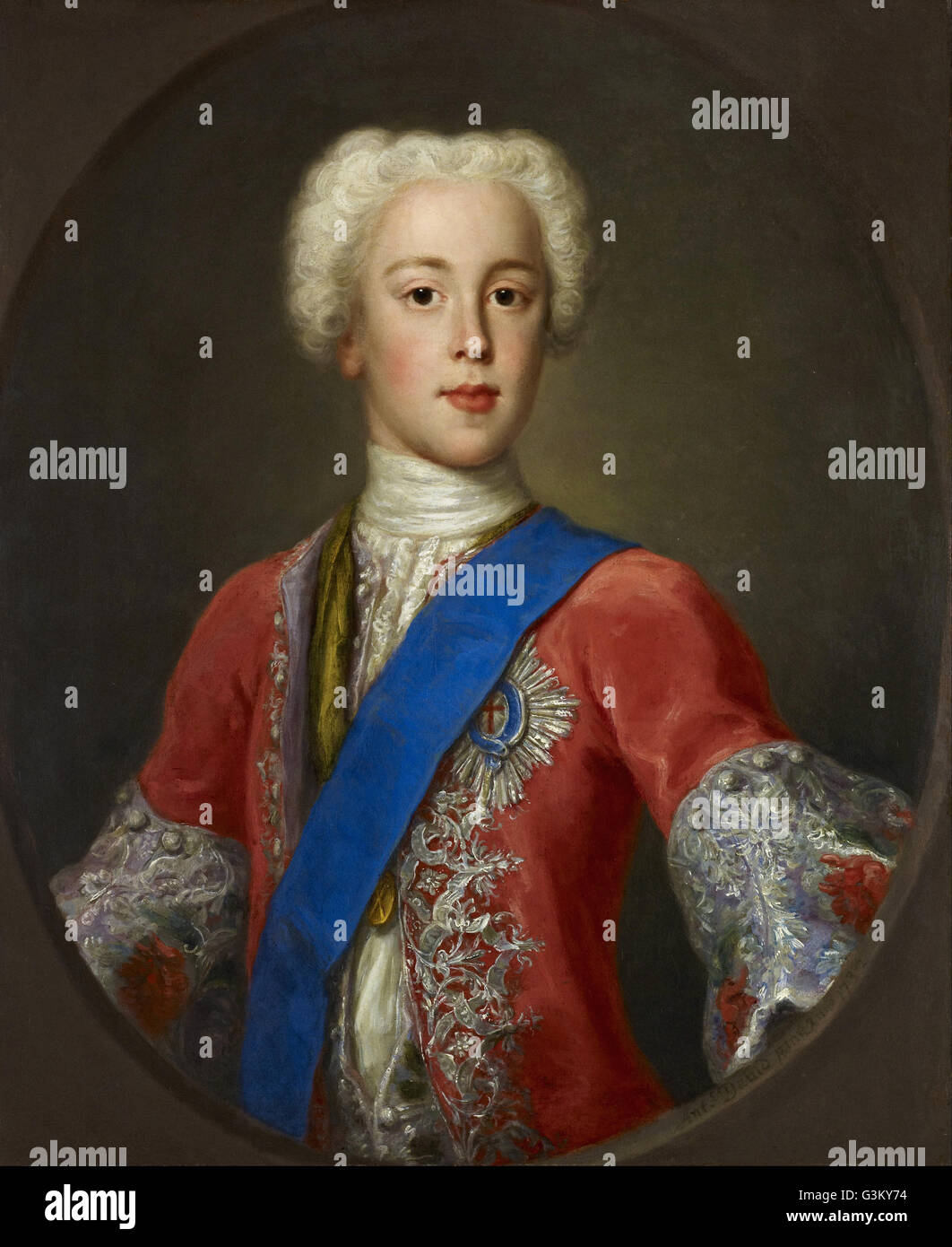 Antonio David - il Principe Charles Edward Stuart, 1720 - 1788. Il figlio maggiore del principe Giacomo Francesco Foto Stock
