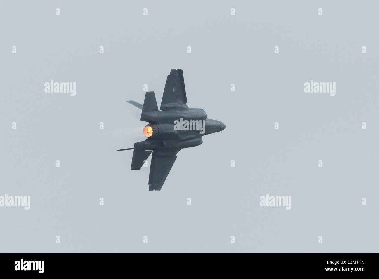 F-35 Lightning II con postbruciatore: Foto Stock