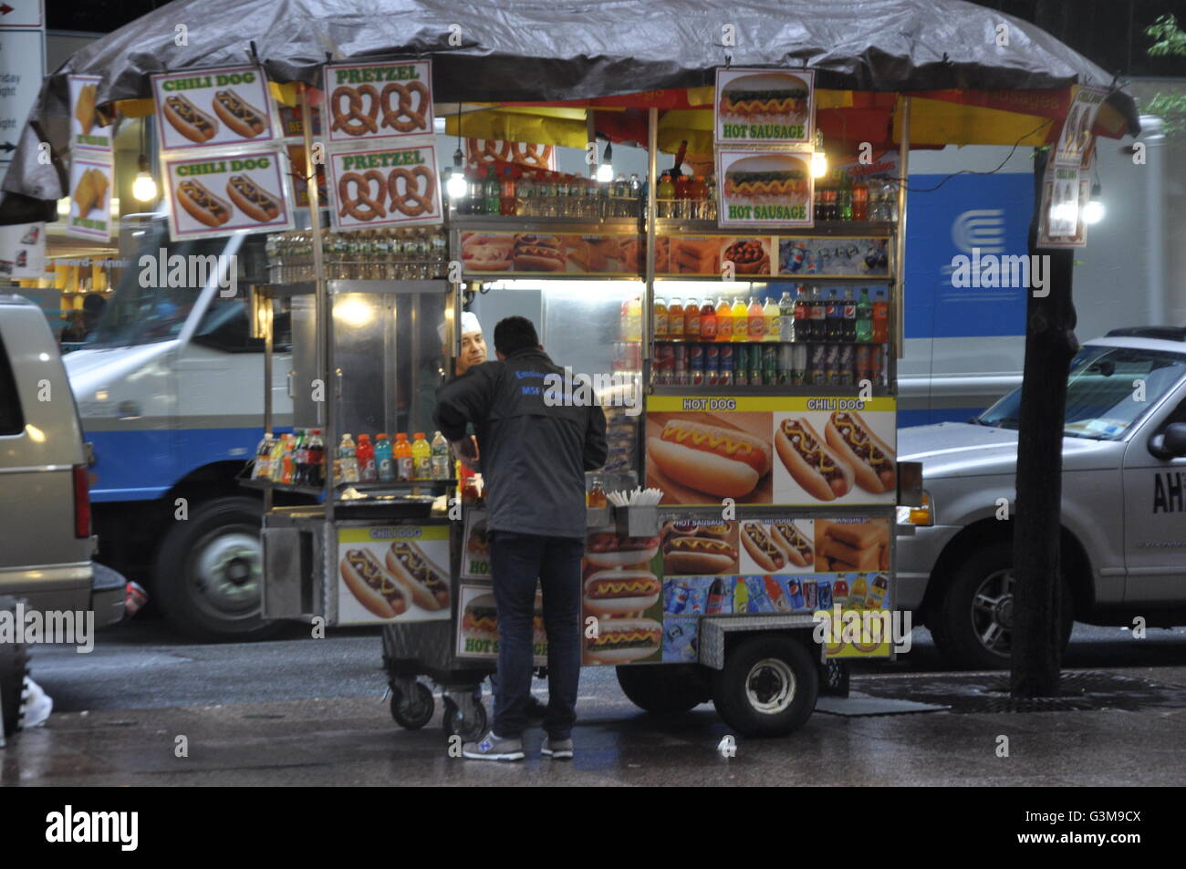 Chiosco di Hot dog Foto Stock