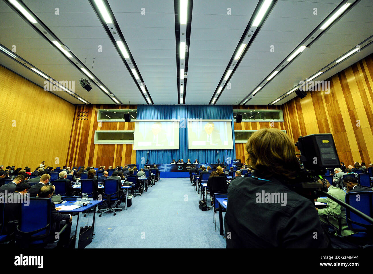 Vienna, Austria. Xiii Giugno, 2016. Il 20° anniversario del completo Nuclear-Test-Ban-Treaty (CTBT) viene trattenuto nella sede delle Nazioni Unite a Vienna, Austria, 13 giugno 2016. Credito: Qian Yi/Xinhua/Alamy Live News Foto Stock