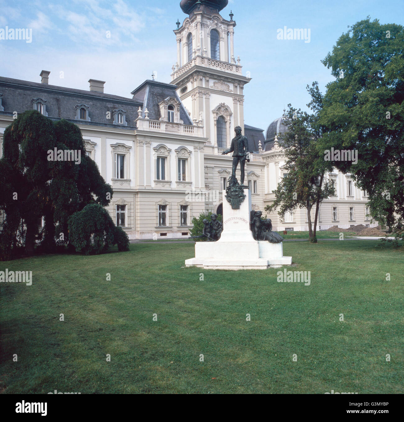 Das Schloss Feštetićs a Keszthely, Ungarn 1984. Feštetićs'Palace a Keszthely, Ungheria 1984. Foto Stock