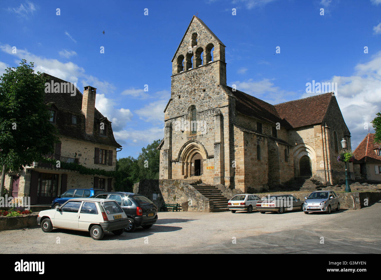 Cappella medievale a Beaulieu-sur-Dordogne (Francia). Foto Stock