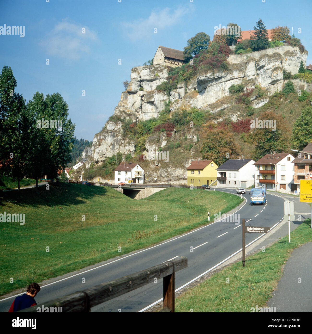 Reise durch Franken, Deutschland 1980er Jahre. Viaggio attraverso la Franconia, Germania degli anni ottanta. Foto Stock