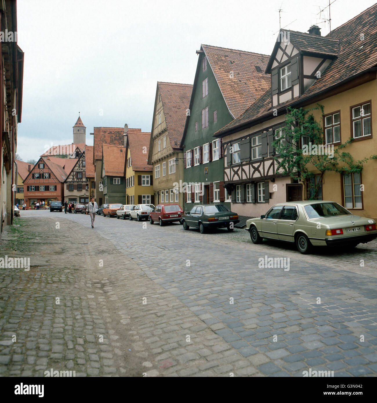 Reise durch Franken, Deutschland 1980er Jahre. Viaggio attraverso la Franconia, Germania degli anni ottanta. Foto Stock