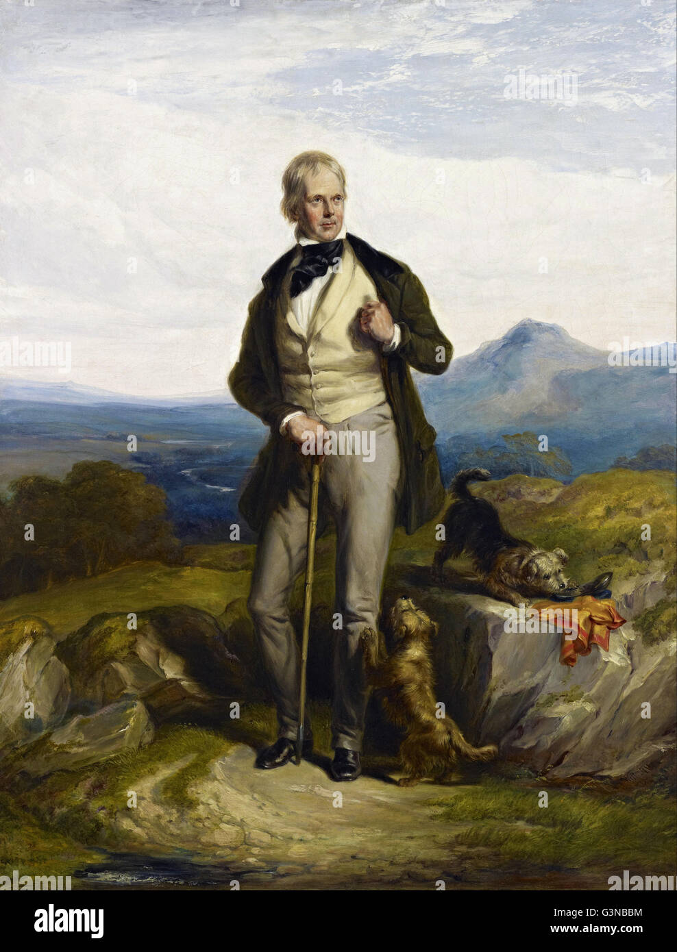 Sir William Allan - Sir Walter Scott, 1771 - 1832. Scrittore e poeta Foto Stock