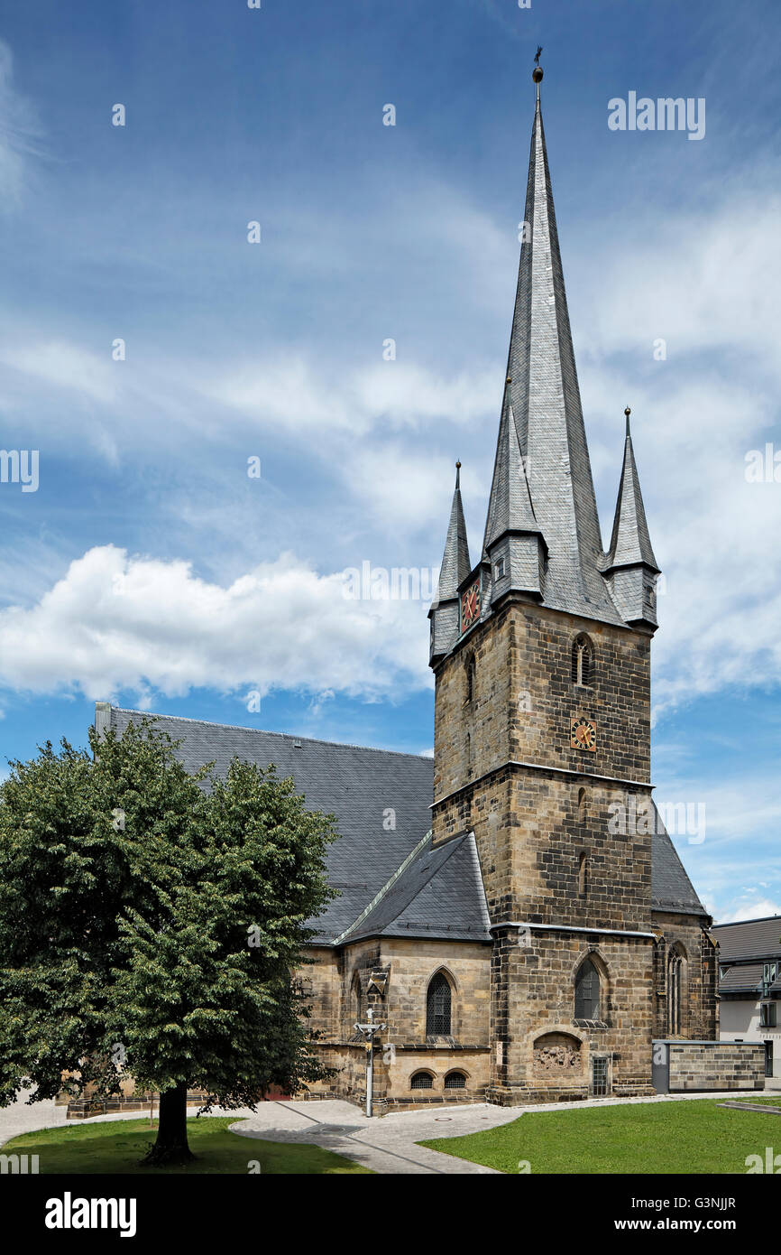 Chiesa parrocchiale di Nostra Signora, Steeple, Lichtenfels, Maintal, Alta Franconia, Baviera, Germania Foto Stock