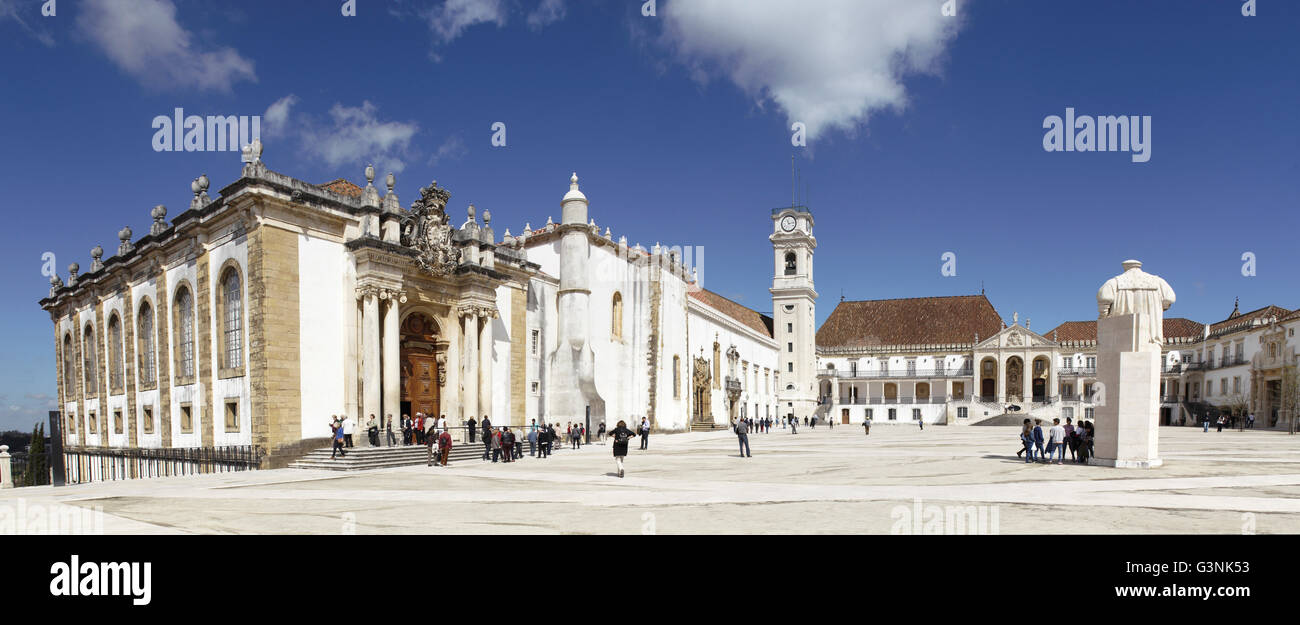 Università, Biblioteca Joanina Biblioteca della Facoltà di Legge, Coimbra, Beira Litoral, Centro regione, Portogallo Foto Stock