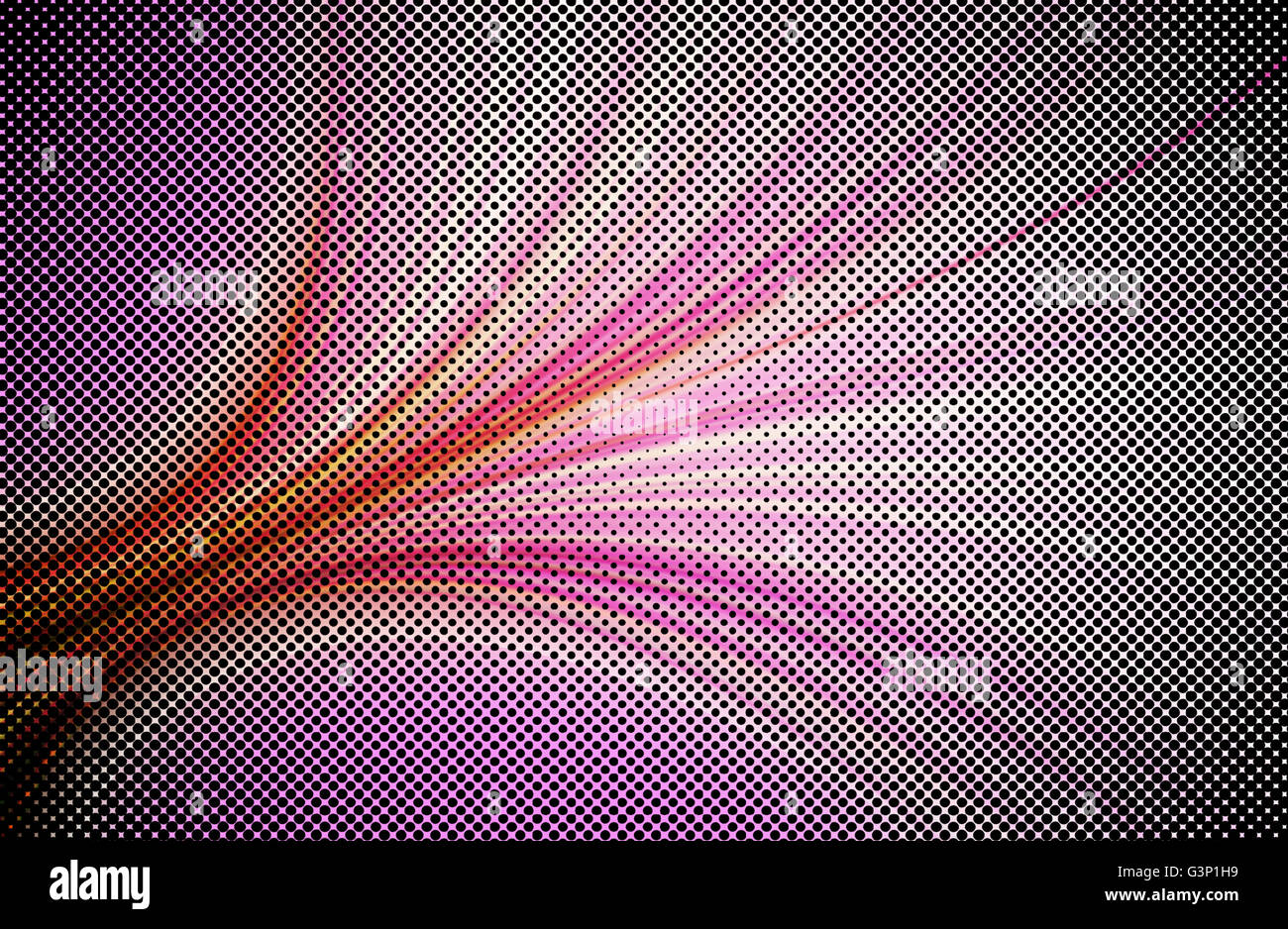 Abstract sfondo rosa e onda digitale con motion blur Foto Stock