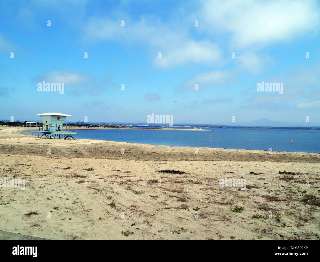 La vita di spiaggia di Guardia Foto Stock