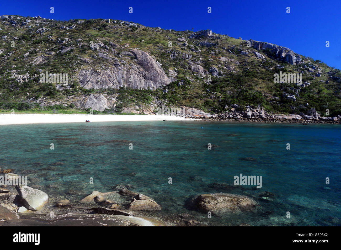 Mermaid Bay, Lizard Island, della Grande Barriera Corallina, Queensland, Australia Foto Stock