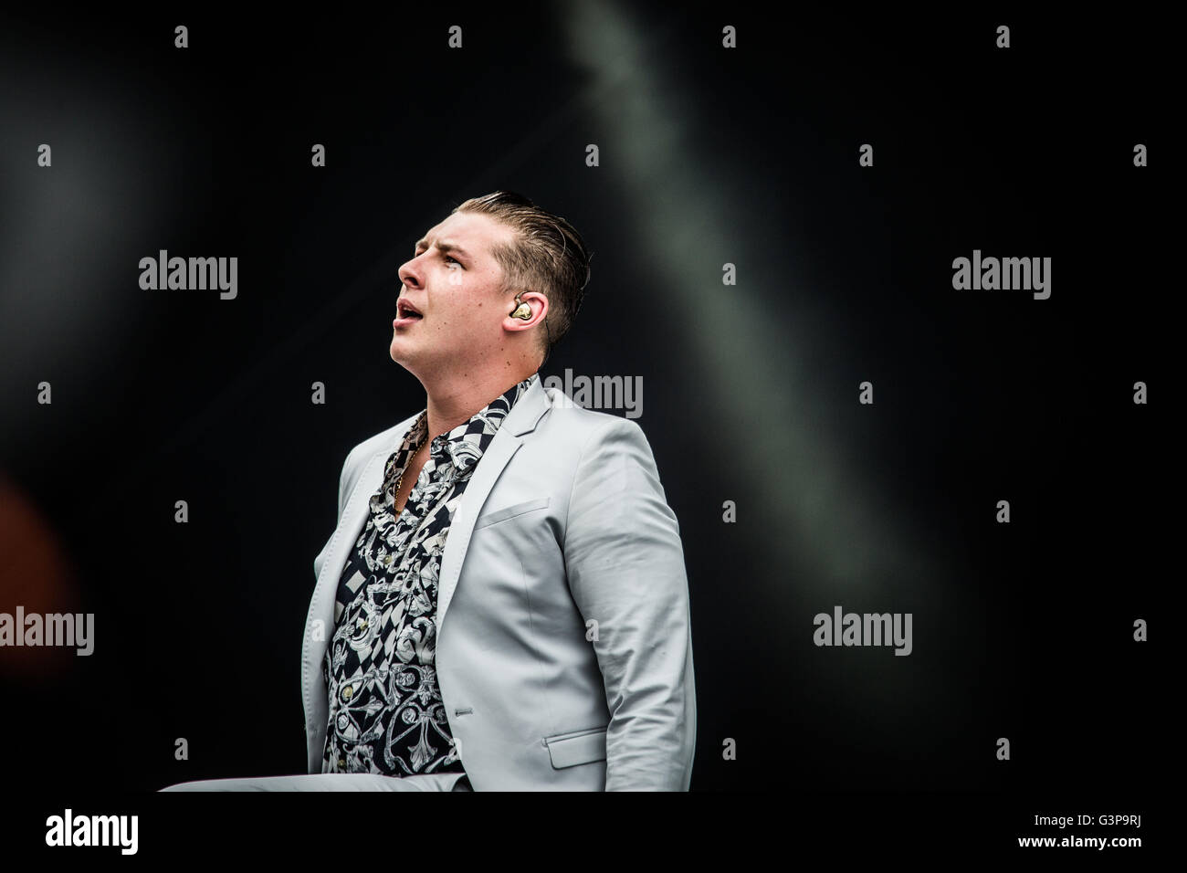 Landgraaf, Paesi Bassi 12 giugno 2016 John Newman esegue live at pinkpop festival 2016 © roberto finizio/ alamy live news Foto Stock