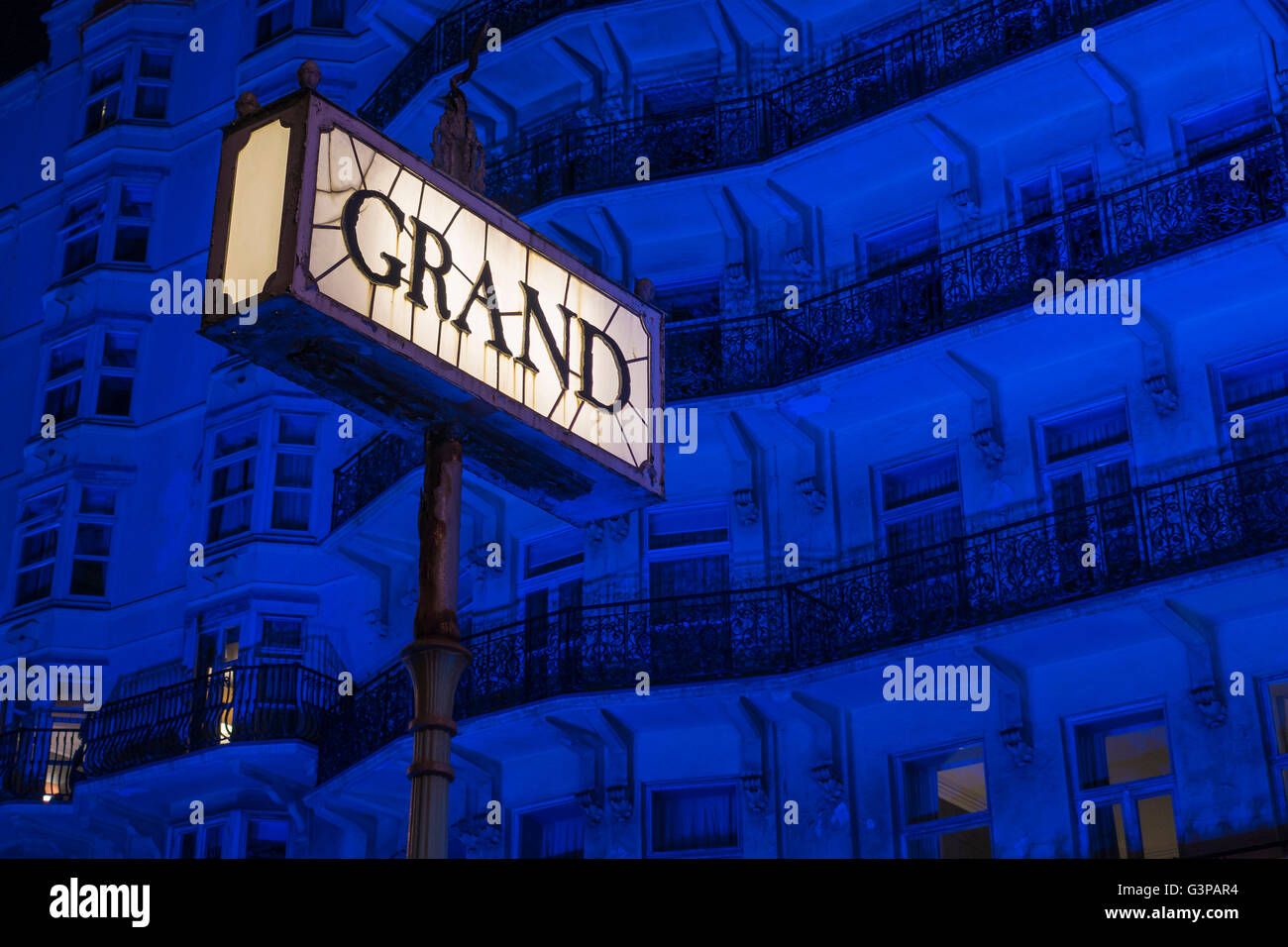 Il Grand Hotel Brighton Seafront Brighton Sussex England Regno Unito Foto Stock