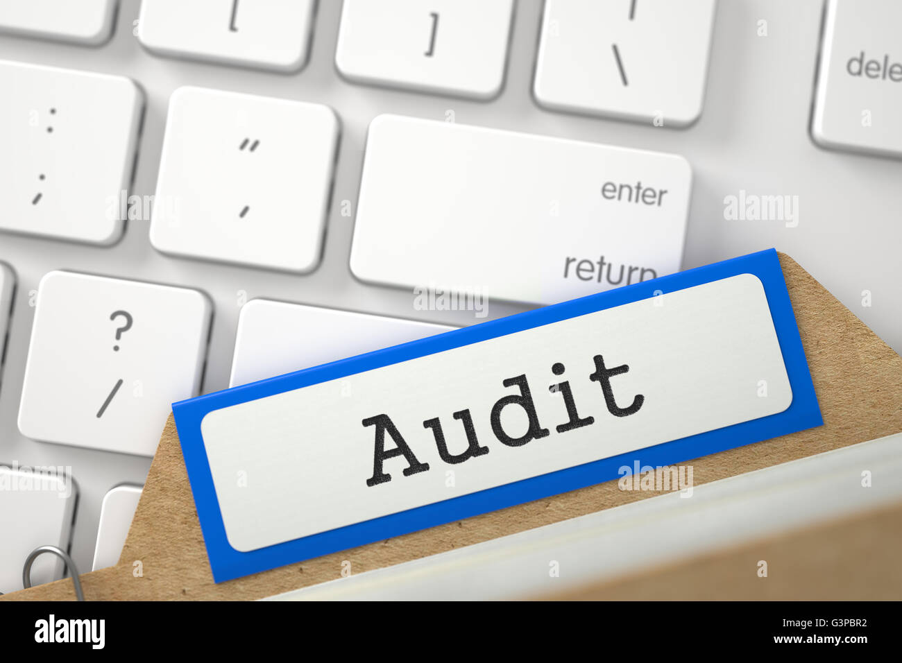 Scheda Audit di indice. Foto Stock