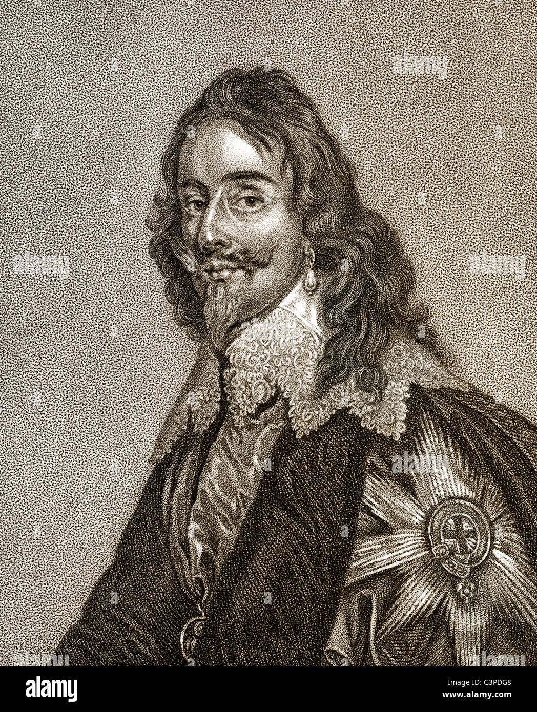 Charles I, 1600 - 1649, re d'Inghilterra, di Scozia e Irlanda Foto Stock