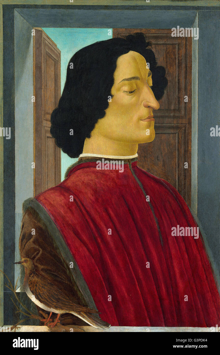 Sandro Botticelli - Giuliano de' Medici - National Gallery of Art di Washington DC Foto Stock