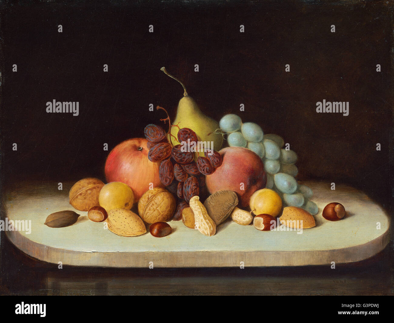 Robert Seldon Duncanson - ancora in vita con frutta e noci - National Gallery of Art di Washington DC Foto Stock