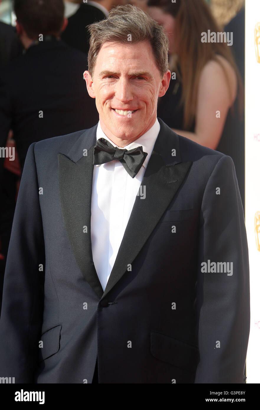8 maggio 2016 - Rob Brydon frequentando TV BAFTA Awards 2016 presso il Royal Festival Hall di Londra, Regno Unito. Foto Stock