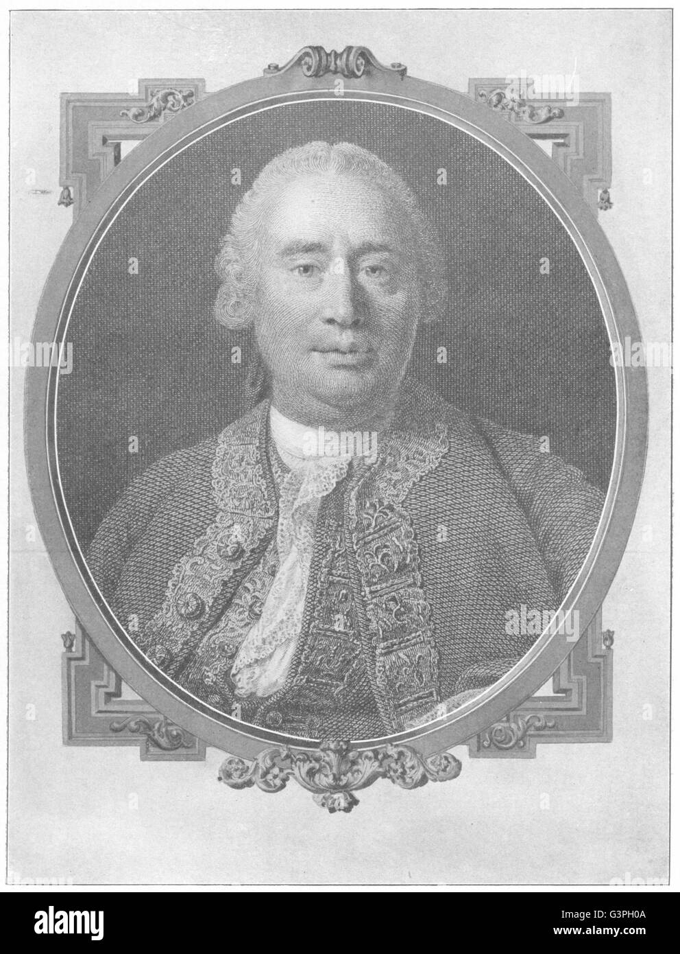 Filosofia: David Hume, antica stampa 1907 Foto Stock