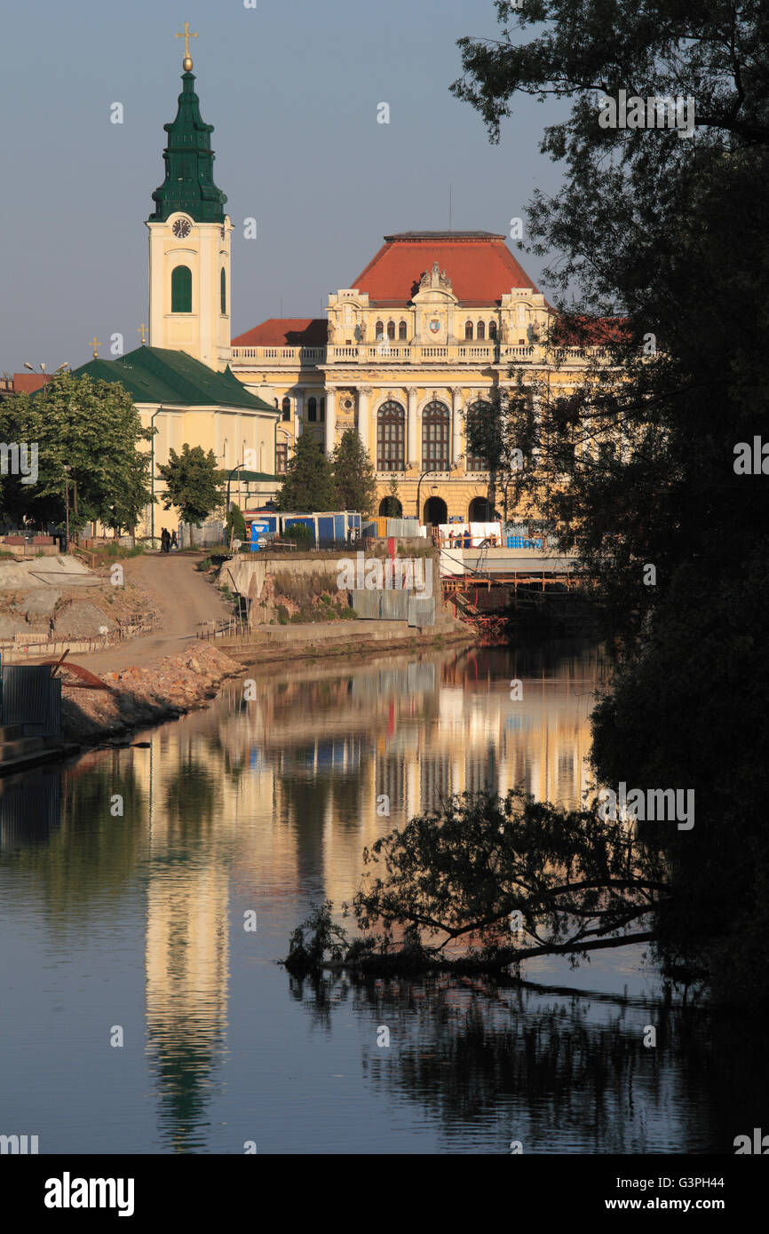 La Romania, Crisana, Oradea, St Ladislas Church, Municipio Crisul Repede Fiume, Foto Stock