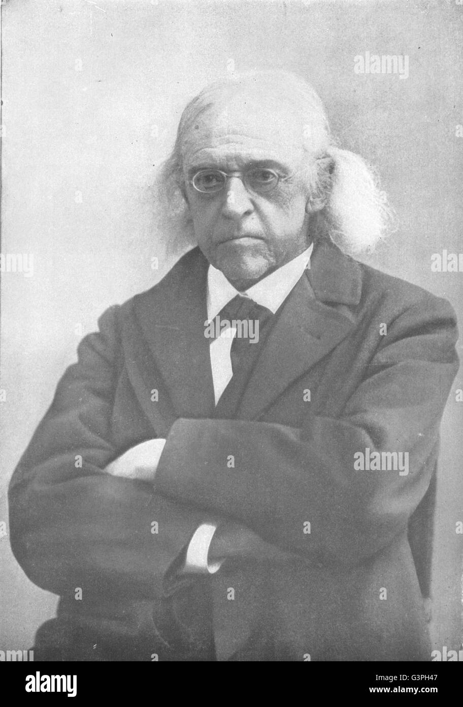 Gli accademici: Professor Theodor Mommsen, antica stampa 1907 Foto Stock