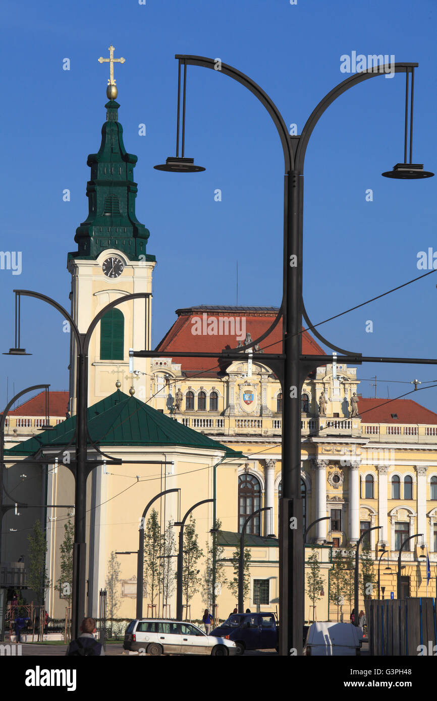 La Romania, Crisana, Oradea, St Ladislas Church, Municipio Foto Stock