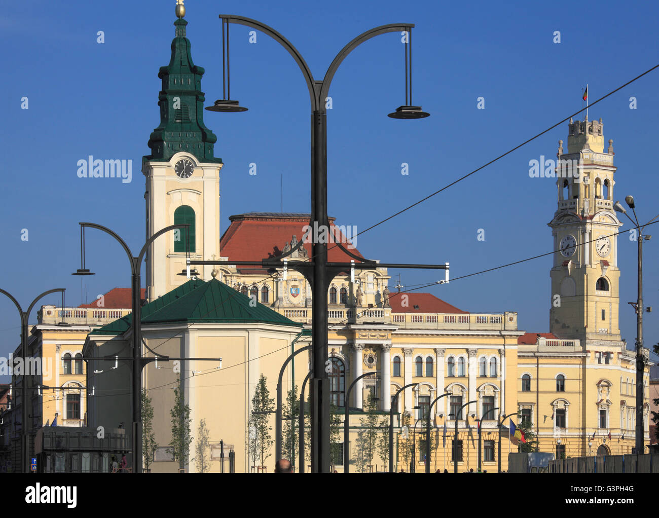 La Romania, Crisana, Oradea, St Ladislas Church, Municipio Foto Stock