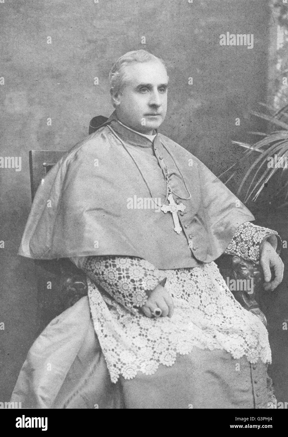 Reverendissimo JOHN M FARLEY, D D: Arcivescovo di New York, antica stampa 1907 Foto Stock
