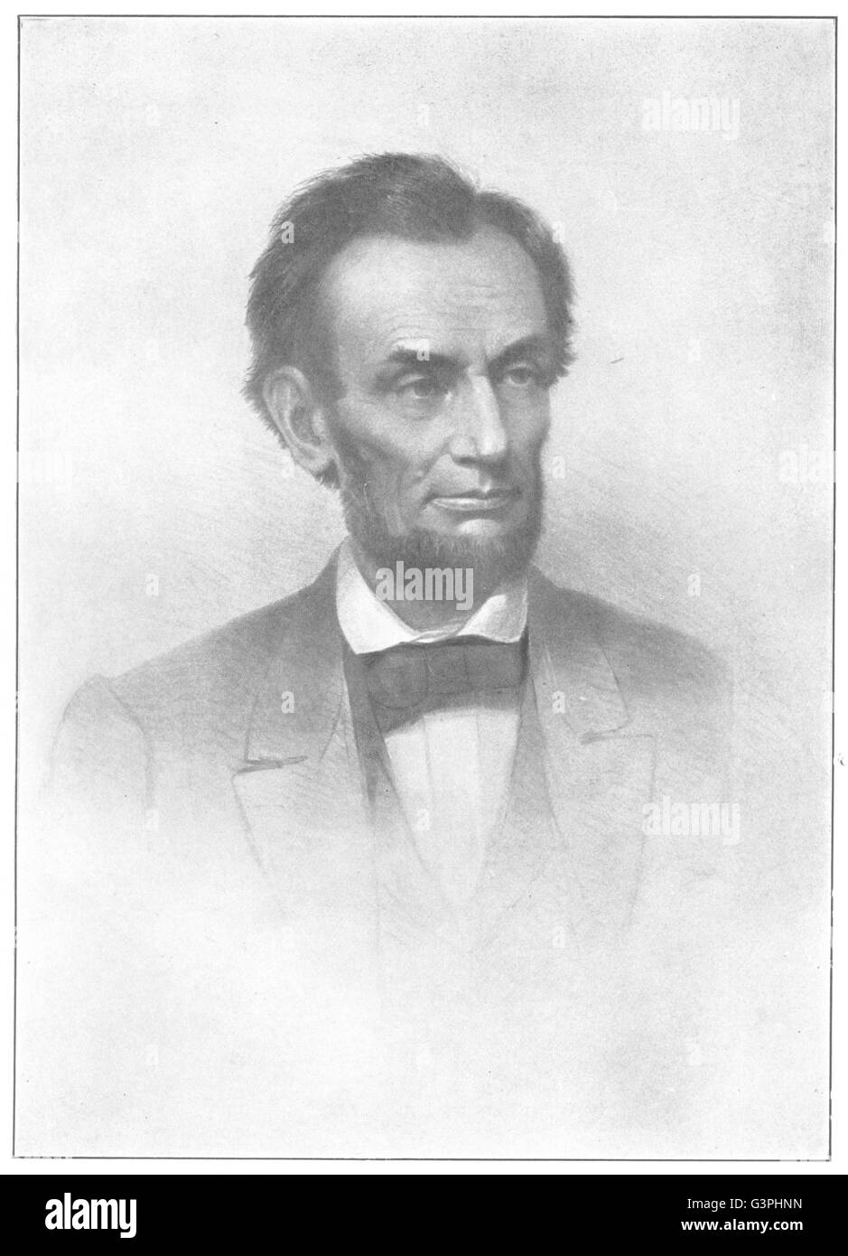 Abramo Lincoln: sedicesimo presidente degli Stati Uniti, antica stampa 1907 Foto Stock
