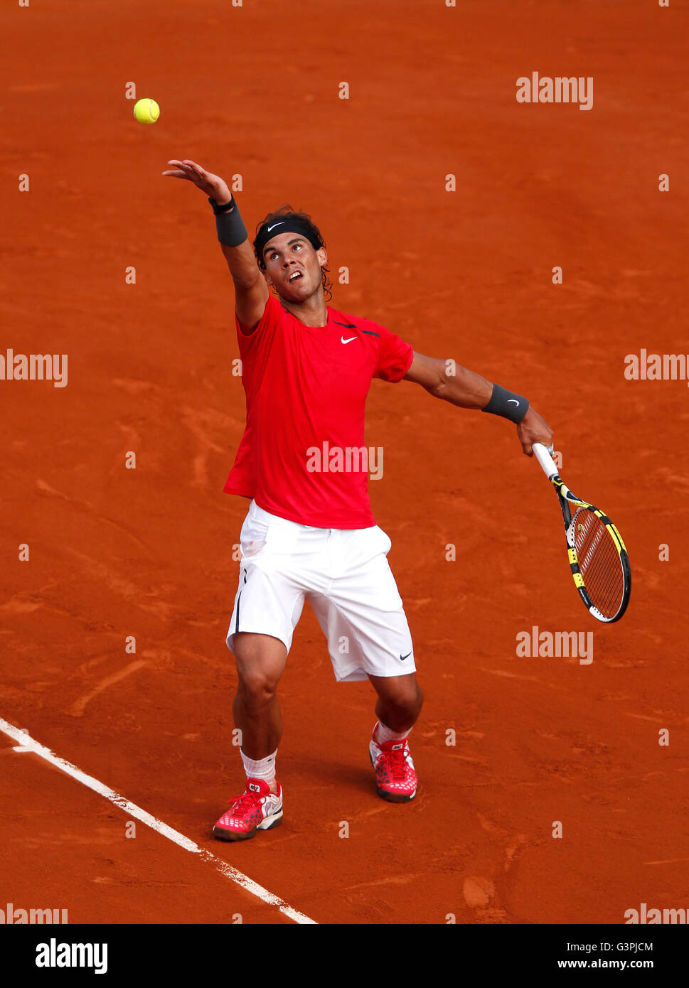 Rafael Nadal, ESP, French Open 2012, ITF Grand Slam torneo di tennis, Roland Garros, Parigi, Francia, Europa Foto Stock