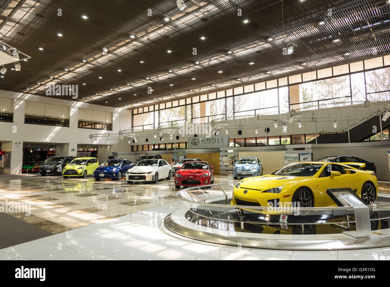 Toyota Kaikan Exhibition Hall,Toyota City, nella prefettura di Aichi, Giappone Foto Stock